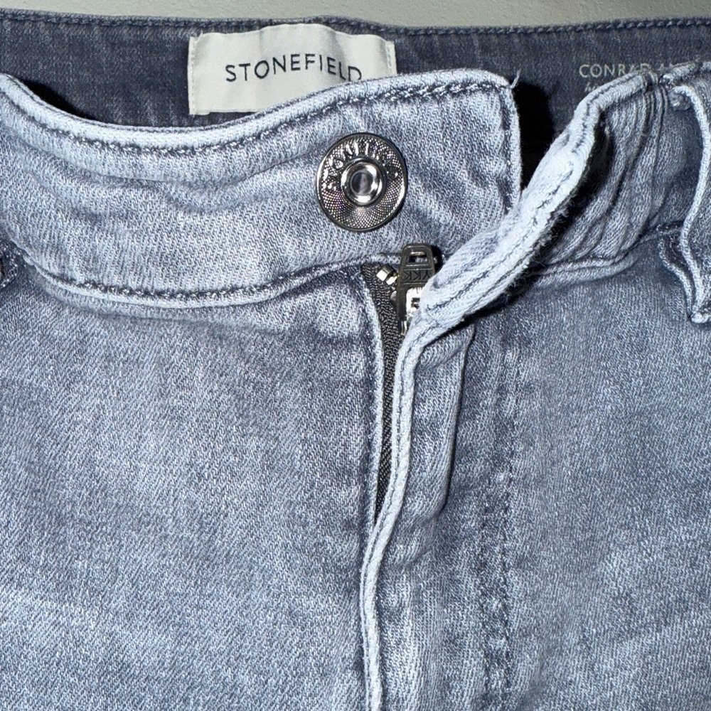 High Rise Conrad Ankle Gray Jeans Women’s Size 31x37 - Picture 4 of 10
